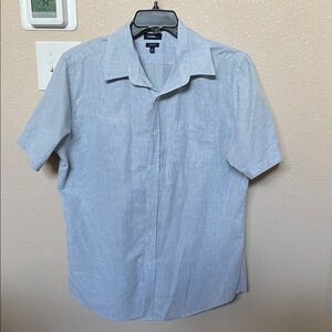 Men's Light Blue Short Sleeve Shirt size L